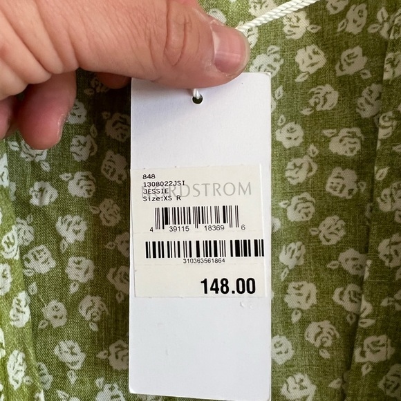 Reformation Zena Green Jessie Wrap Dress NWT - Picture 5 of 5